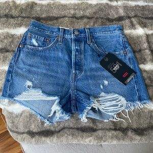 Levi’s Premium high rise 501 Jean shorts